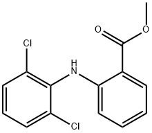 2-(2,6-DICHLORO-PHENYLAMINO)-BENZOIC ACID METHYL ESTER 结构式