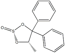 (S)-(-)-1,1-DIPHENYL-1,2-PROPANEDIOL CYCLIC SULFITE 结构式