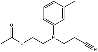 3-[[2-(乙酰氧)乙基](3-甲基苯基)氨基]-丙腈 结构式