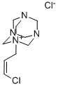 (Z)-1-(3-氯-2-丙烯基)-3,5,7-三氮杂-1-氮翁三环[3.3.1.L3,7]癸烷氯化物 结构式