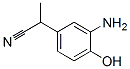 Benzeneacetonitrile,  3-amino-4-hydroxy--alpha--methyl- 结构式