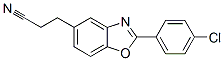 2-(4-chlorophenyl)benzoxazole-5-propiononitrile 结构式