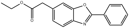 2-Phenyl-6-benzoxazoleacetic acid ethyl ester 结构式