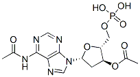 N6,3'-O-DIACETYL-2'-DEOXYADENOSINE 5'-MO NOPHOSPHATE 结构式