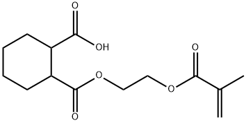1,2-环己烷二甲酸单[2[(2-甲基-1-氧代-2-丙烯酰)氧基]乙基]酯 结构式