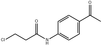 N-(4-乙酰苯基)-3-氯丙胺 结构式