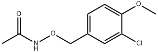 N-[(3-chloro-4-methoxy-phenyl)methoxy]acetamide 结构式