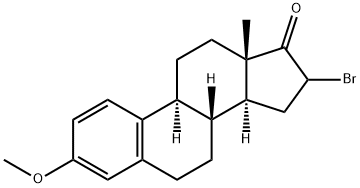 16-Bromo-3-methoxy-1,3,5(10)-estratrien-17-one 结构式