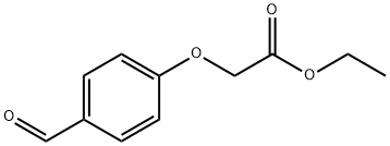 (4-甲酰基苯氧基)乙酸乙酯 结构式
