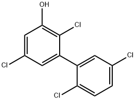 3-hydroxy-2,5,2',5'-tetrachlorobiphenyl 结构式