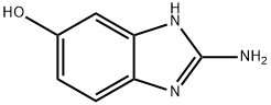 2-氨基-1H-苯并[D]咪唑基-5-醇 结构式