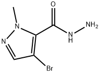 4-溴-2-甲基-3-吡唑卡巴肼 结构式