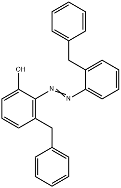 3-(Phenylmethyl)-2-[[2-(phenylmethyl)phenyl]azo]phenol 结构式