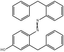 3-(Phenylmethyl)-4-[[2-(phenylmethyl)phenyl]azo]phenol 结构式