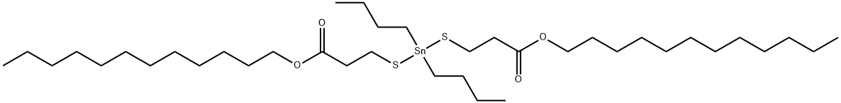 dodecyl 5,5-dibutyl-9-oxo-10-oxa-4,6-dithia-5-stannadocosanoate 结构式