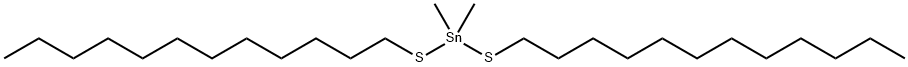双(十二烷基硫基)二甲基锡 结构式