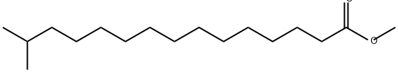 14-甲基十五烷酸甲酯 结构式