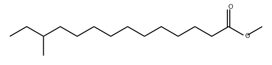 12-甲基十四烷酸甲酯 结构式
