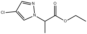 2-(4-氯吡唑-1-基)丙酸乙酯 结构式