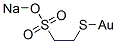 [2-(Sodiooxysulfonyl)ethyl]thiogold(I) 结构式