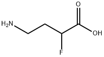 4-氨基-2-氟丁酸 结构式