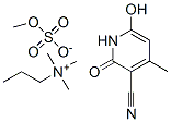 [3-cyano-6-hydroxy-4-methyl-2-oxo-(2H)-pyridine-1-propyl](trimethyl)ammonium methyl sulphate 结构式