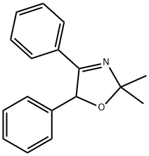 2,5-Dihydro-2,2-dimethyl-4,5-diphenyloxazole 结构式