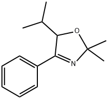 2,5-Dihydro-2,2-dimethyl-5-(1-methylethyl)-4-phenyloxazole 结构式