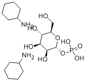 Α-D-(+)-甘露糖-1-磷酸二(环己基铵)盐 结构式