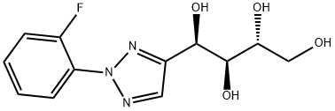 (1R,2S,3R)-1-[2-(2-Fluorophenyl)-2H-1,2,3-triazol-4-yl]-1,2,3,4-butanetetrol 结构式