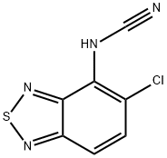 （5-氯-2,1,3-苯并噻二唑-4-基）-氰胺 结构式