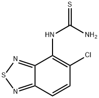 N-(5-氯-2,1,3-苯并噻二唑-4-基)硫脲 结构式