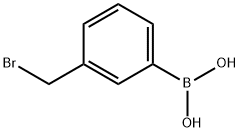 3-溴甲基苯硼酸 结构式