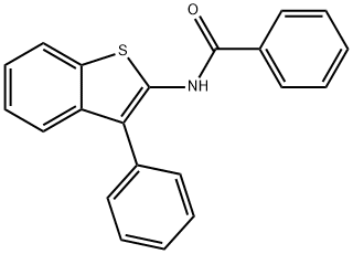 N-(3-Phenylbenzo[b]thiophen-2-yl)benzamide 结构式