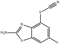 Thiocyanic acid, 2-amino-6-methyl-4-benzothiazolyl ester (9CI) 结构式