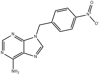 N6-(PARA-NITROBENZYL)ADENINE 结构式