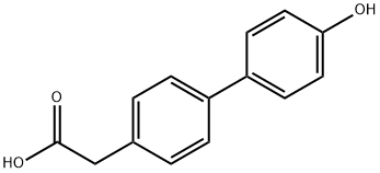 p-Hydroxybiphenylacetic acid 结构式