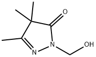 3H-Pyrazol-3-one,  2,4-dihydro-2-(hydroxymethyl)-4,4,5-trimethyl- 结构式