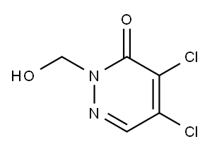 51355-97-6 4,5-二氯-2-羟基甲基-2,3-二氢哒嗪-3-酮 结构式
