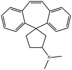 N,N-Dimethylspiro[5H-dibenzo[a,d]cycloheptene-5,1'-cyclopentan]-3'-amine 结构式