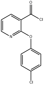 2-(4-氯苯氧基)吡啶-3-羰酰氯 结构式