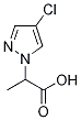 2-(4-氯-1H-吡唑-1-基)丙酸 结构式