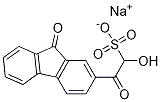 1-羟基-2-氧-2-(9-氧-9H-芴-2-基)乙烷-1-磺酸钠 结构式