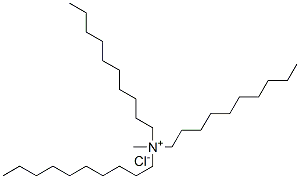 1-Decanaminium, N,N-didecyl-N-methyl-, chloride 结构式