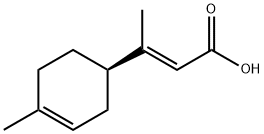 (E)-3-[(R)-4-Methyl-3-cyclohexen-1-yl]-2-butenoic acid 结构式