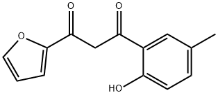 1-(呋喃-2-基)-3-(2-羟基-5-甲基苯基)丙烷-1,3-二酮 结构式