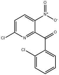 (6-chloro-3-nitro-2-pyridyl) (2-chlorophenyl) ketone 结构式