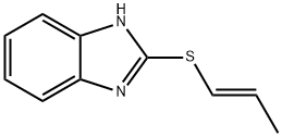 1H-Benzimidazole,2-(1-propenylthio)-,(E)-(9CI) 结构式