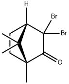 (1R,4S)-3,3-Dibromo-1,7,7-trimethylbicyclo[2.2.1]heptan-2-one 结构式