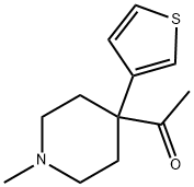 1-(1-methyl-4-(thiophen-3-yl)piperidin-4-yl)ethanone 结构式